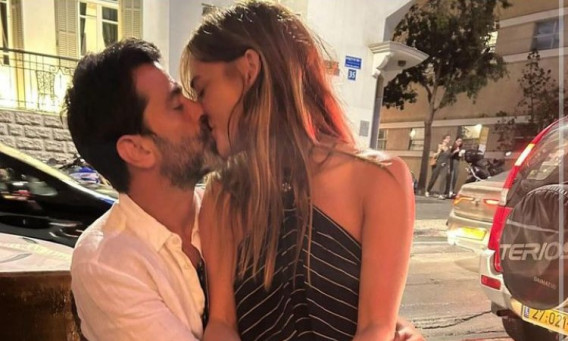 דנה פרידר ויהודה לוי מתנשקים