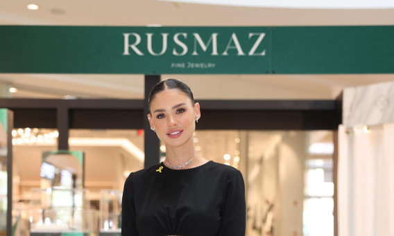 רוסלנה רודינה בהשקת חנות הפופ אפ למותג שלה RUSMAZ