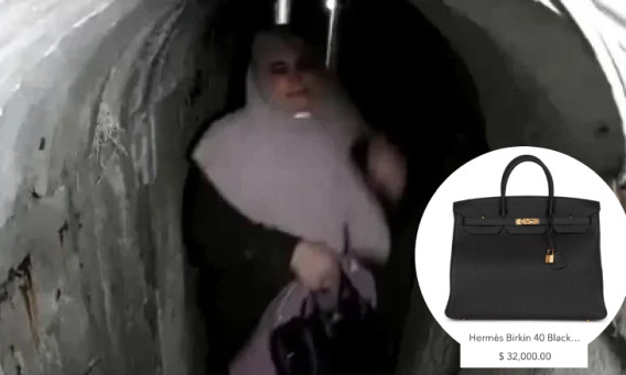 אשת סינוואר עם תיק הרמס בשווי 32 אלף דולר