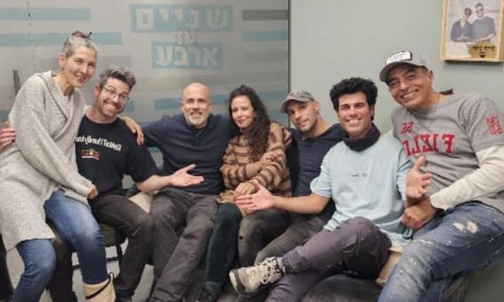  רון שלום ,טל מוסרי ,תומר גוטליב ,אלינור אהרון,סער פיין ,יואב כהן ,ליאת אחירון (צילום: פרטי)