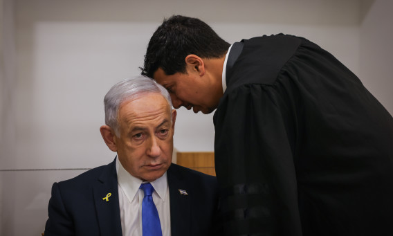 עמית חדד, בנימין נתניהו (צילום: מרים אלסטר, פלאש 90)