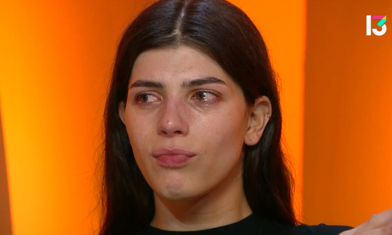 אלאיה הוף ברגע רגיש (צילום: צילום מסך ערוץ 13)
