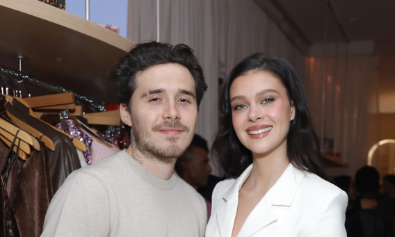 ברוקלין בקהאם ובת הזוג ניקולה (צילום: Stefanie Keenan/Getty Images for Revolve)