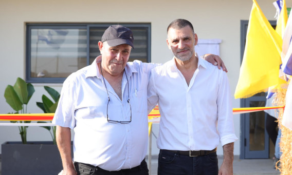 חיים גבריאלי ושוקה אלימה (צילום:  יוסף חיים אלטרמן)