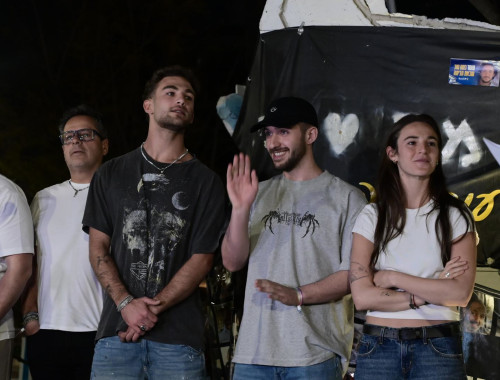 מיה רגב, עומר שם טוב, איתי רגב(צילום: אבשלום ששוני)