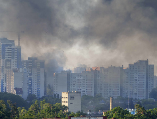 מתקפה על קייב(צילום: IMAGO/Andreas Stroh via Reuters Connect)