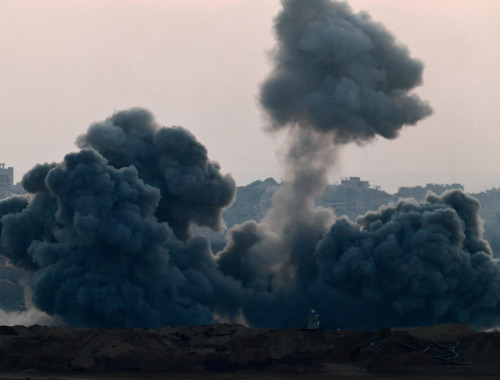 תקיפה ברצועת עזה(צילום:  REUTERS/Amir Cohen)