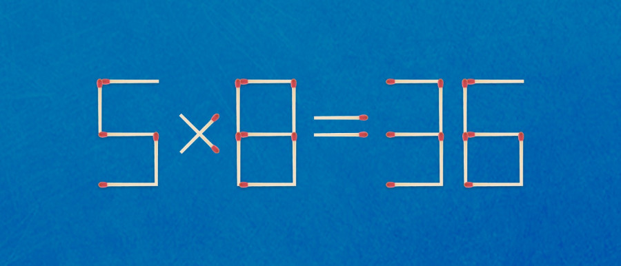 הזיזו רק גפרור אחד כדי לפתור את התרגיל הזה