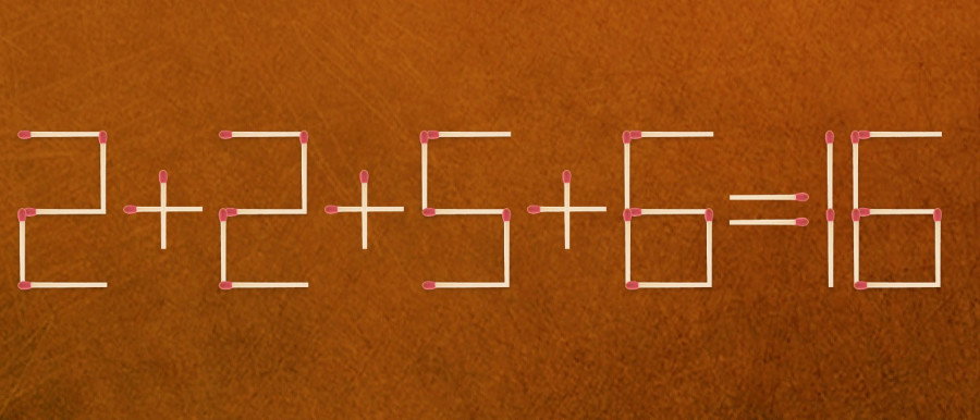 הזיזו רק גפרור אחד כדי לפתור את התרגיל הזה