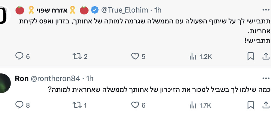 התגובות נגד חן זנדר (צילום: טוויטר)