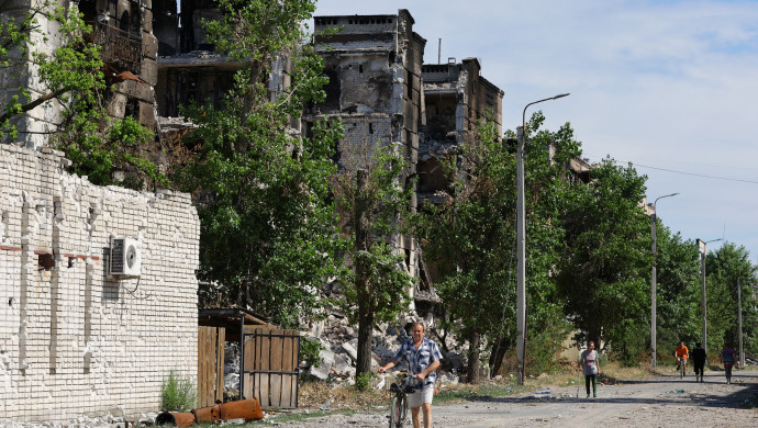 הרס בסוורודונצק, אוקראינה (צילום: REUTERS/Alexander Ermochenko )