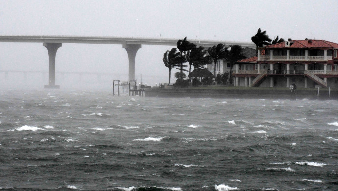 הוריקן ''איאן'' מכה בפלורידה (צילום: gettyimages)
