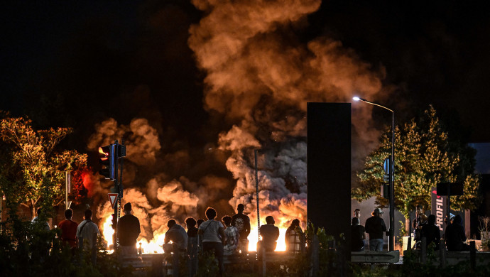 עימותים אלימים בעיר בורדו (צילום: PHILIPPE LOPEZ/AFP via Getty Images)