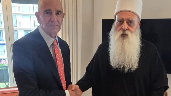 מוואפק טריף עם טום ברק (צילום: רשתות חברתיות, שימוש לפי סעיף 27 א')