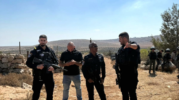 ניסיון הפיגוע בבנימין - כוחות משטרה בזירה