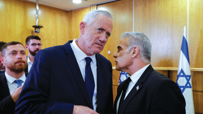 יאיר לפיד ובני גנץ