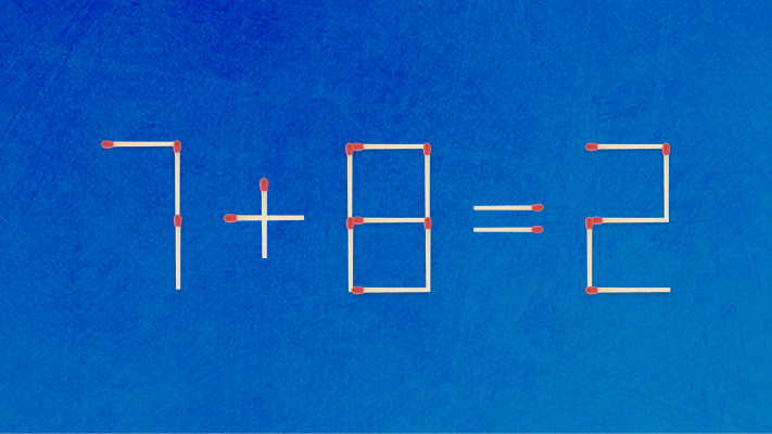 האם תצליחו לפתור את המשוואה באמצעות הזזת גפרור אחד בלבד?