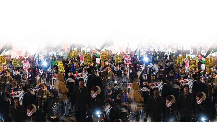 הפגנה פרו-פלסטינית באירופה