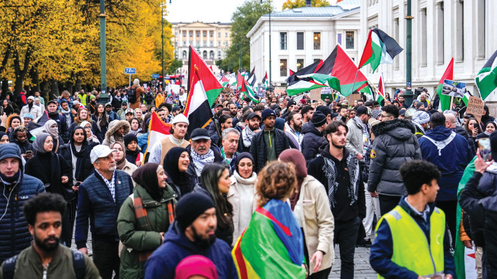 הפגנות פלסטינים בנורווגיה 