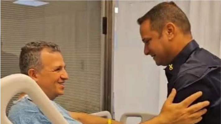 ראש עיריית רמת גן, כרמל שאמה הכהן לאחר הניתוח שעבר (צילום: רשתות חברתיות, שימוש לפי סעיף 27 א')