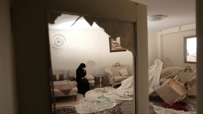 בית שנפגע בטהרן