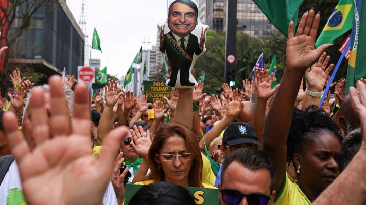 הפגנת תמיכה בבולסונרו בברזיל