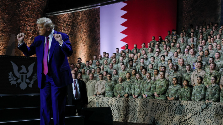 דונלד טראמפ בביקור בדוחא