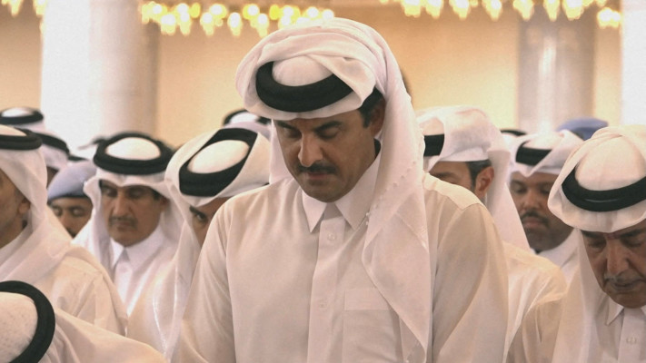 أمير قطر، تميم بن حمد آل ثاني (الصورة: تلفزيون قطر/رويترز عبر رويترز)