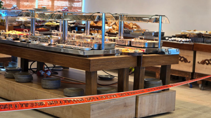 חדר האוכל בקיבוץ בו אירע פיגוע הדקירה