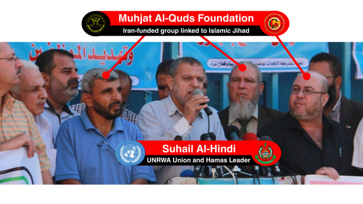 אל הינדי עם נציגי הגיהאד האסלאמי והמיליציות האיראניות