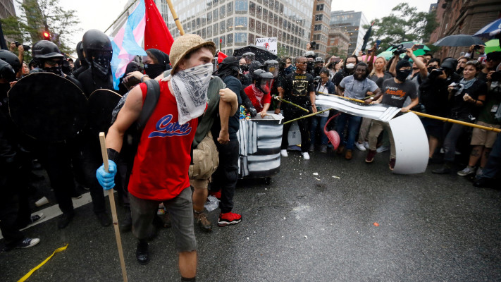 חברי אנטיפה ומפגינים נוספים בצעדה בארצות הברית, 2018