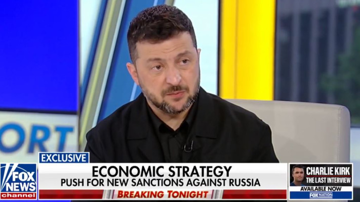 נשיא אוקראינה וולודימיר זלנסקי בריאיון לפוקס ניוז