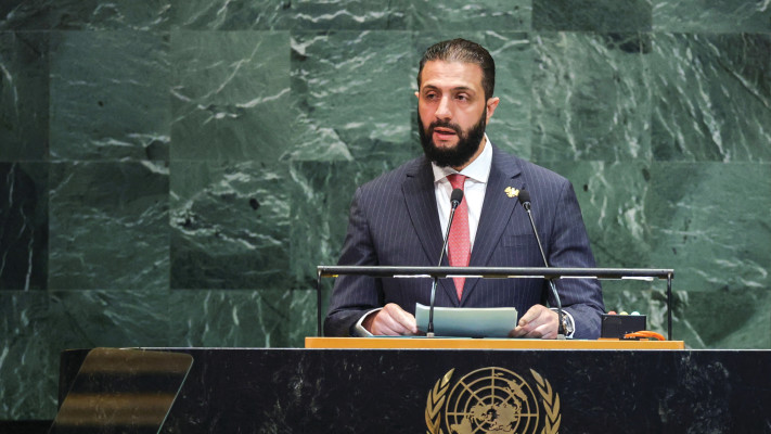 Le président syrien Ahmed al-Charia al-Julani prend la parole aux Nations Unies à New York.