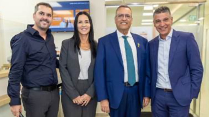  משה לארי, משה ליאון, שבי שמר ואלעד אביזוהר (צילום: אילנית קיצוני)