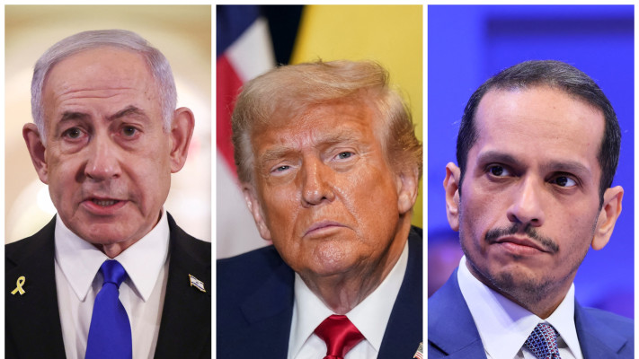 מוחמד בן עבדול רחמן אל תאני, דונלד טראמפ, בנימין נתניהו