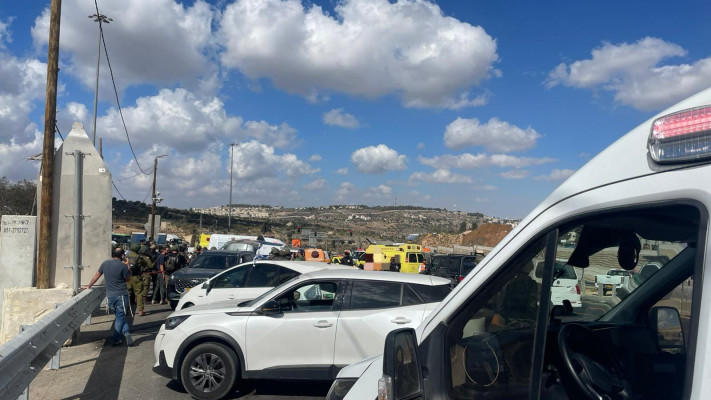 זירת הפיגוע בגוש עציון