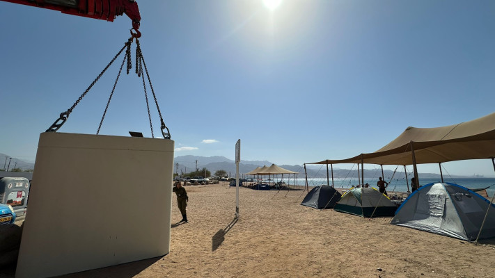 הצבת מיגוניות באילת