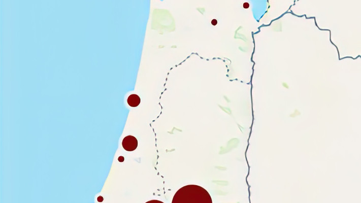 מפת התחלואה בחצבת. אחד הנגיפים המדבקים ביותר 