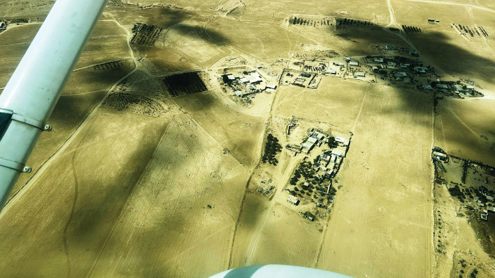 מבט מהאווויר - ישוב בדואי בלתי חוקי