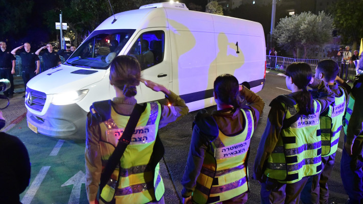 הגעת ארונות החללים החטופים למכון לרפואה משפטית