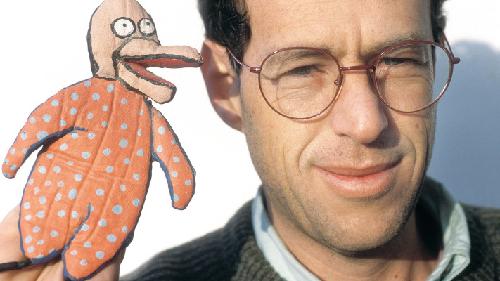 דודו גבע והברווז צילום ארכיון 