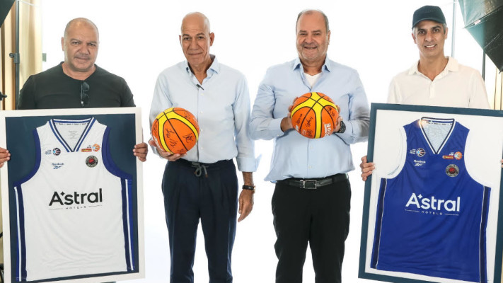 טל פנחס, בני זרח, אשר גבאי ואמיר בוכריס (צילום: לילך וייס, מנהלת הליגה)