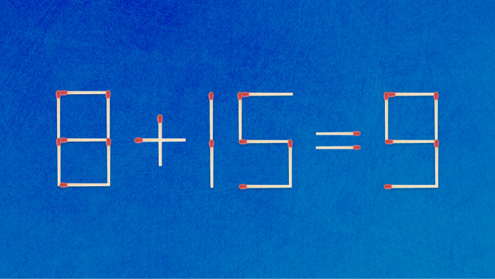 האם תצליחו לפתור את המשוואה באמצעות הזזת גפרור אחד?