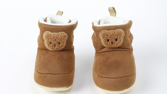 לייף בייביז נעליים לתינוק דובי חום