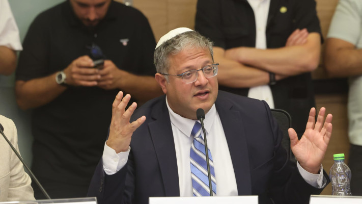 איתמר בן גביר בדיון בוועדה לביטחון לאומי של הכנסת (צילום: מרק ישראל סלם)