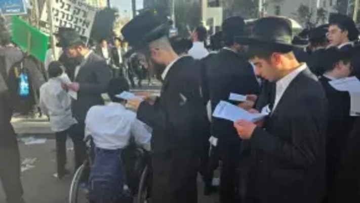 הפגנת החרדים בירושלים (צילום: ג'וש ארונסון)