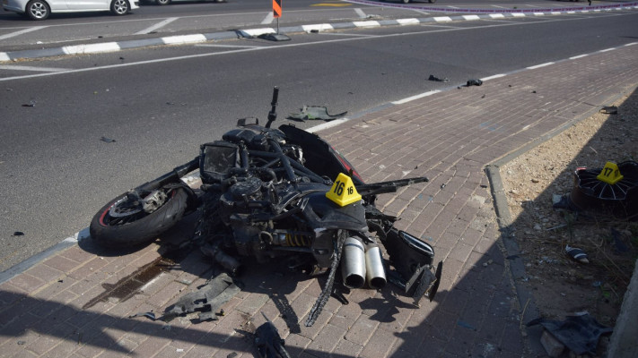 זירת התאונה בצומת אודים