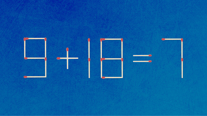 חידת גפרורים: הזיזו גפרור אחד כדי לפתור את החידה