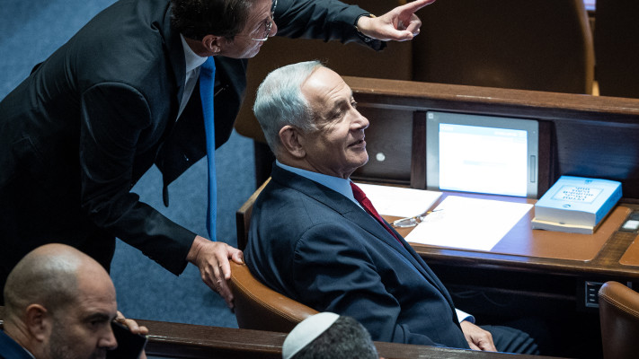 בועז ביסמוט, בנימין נתניהו (צילום: יונתן זינדל פלאש 90)