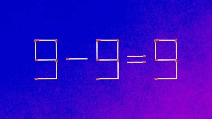 הזיזו גפרור אחד כדי לפתור את החידה